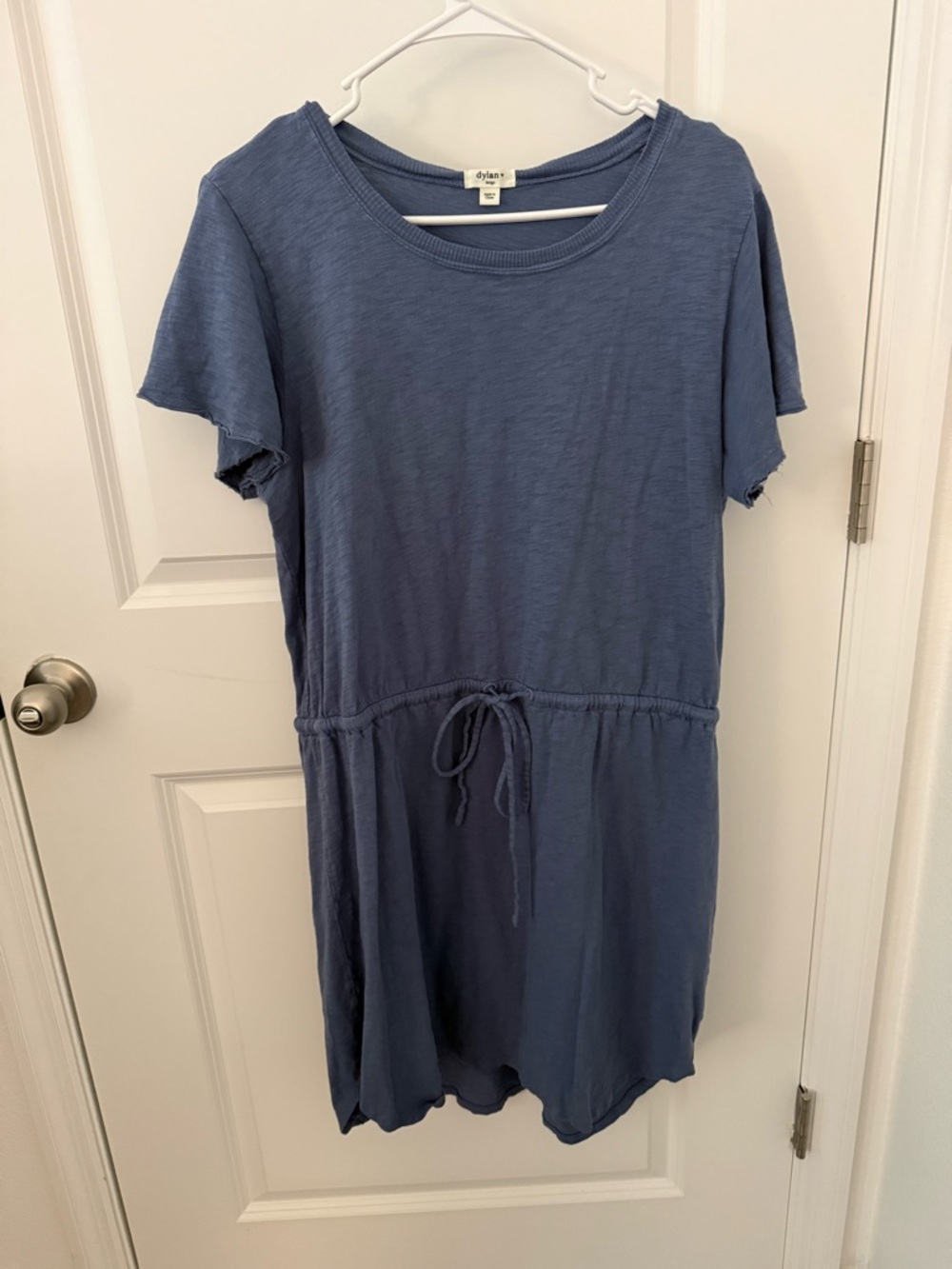 dylan Short Sleeve Crewneck Dress - Slate Blue